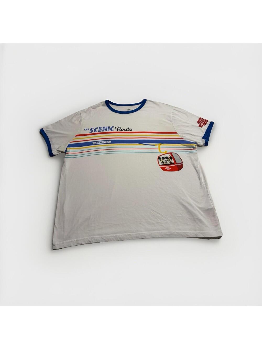 Walt Disney World Parks Skyliner Ringer T-Shirt Scenic Route Size 2XL Epcot